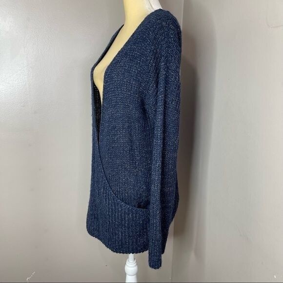 Forever 21 Women WrapKnit Sweater Deep V Neck Size 0X Crossover - Picture 3 of 12